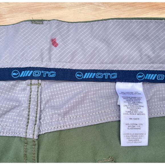 VINEYARD VINES Golf Pants Performance On The Go 5 Pockets Men Green SIZE 38 x 32 - Picture 4 of 8